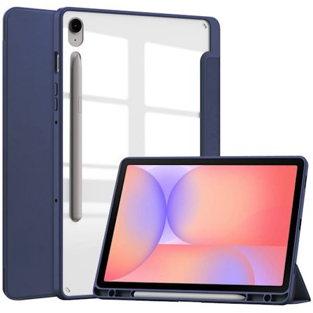 Samsung Galaxy Tab S10 Lite Fodral Tri-Fold Hybrid Mörk Blå