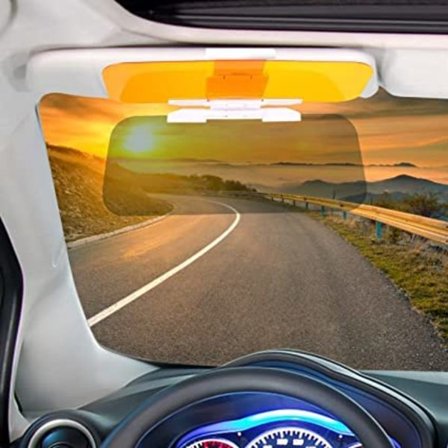 Bil Solskærm Udvidelse, 2 i 1 Bil Solskærm Forlænger, Anti-Gla