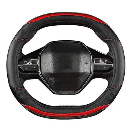 (musta)auton ohjauspyörän suojus Peugeot 3008 4008 5008 hiilikuitu kaksiväri liitos neljä vuodenaikaa yleinen ohjauspyörän suojus