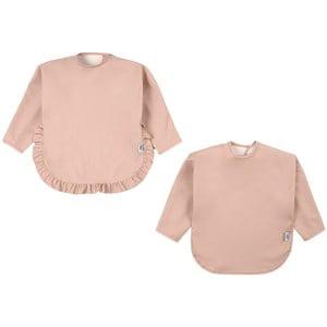 Buddy & Hope 2-Pack Pink Sleeved Bib One Size - Baby feeding - One size - Pink