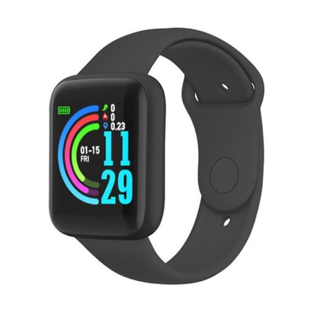 1,4 tommer Smart Watch 150mAh Skridttæller Alarm Indgående Besked Alert Sportstilstand Vandtæt Fitness Watch til IOS 9.0 til Android 5.0 Smartphone