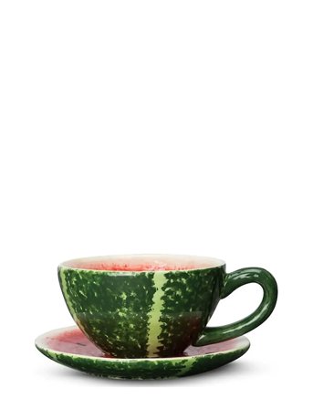 Byon Cup And Plate Watermelon - Green - 25 CL