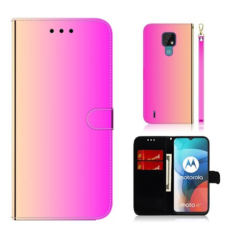 Mirror Motorola Moto E7 fodral - Rosa