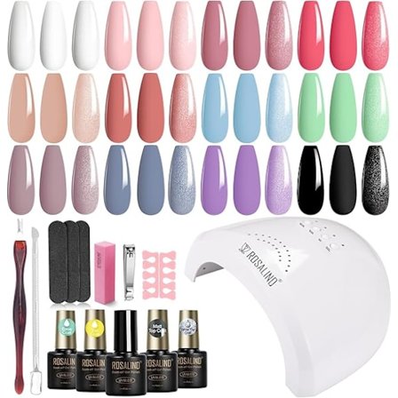 Gel Nagellack Startset med UV-lampa 36W Gel Defel Set Shellack Kit