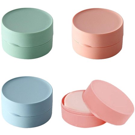 Runde Såpeskåler - Multifunksjonelle - 3 stk - Rosa, Grønn, Blå - Materiale av Høy Kvalitet