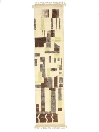 86X356 Alfombra Berber Style Moderna De Pasillo (Lana, Afganistán) Carpetvista