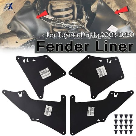 Skvettlapper for Toyota Land Cruiser Prado J120 J150 Fj Cruiser - Sprutskjermer, Mud Flaps, Fender Liners i Gummi - Biltilbehør