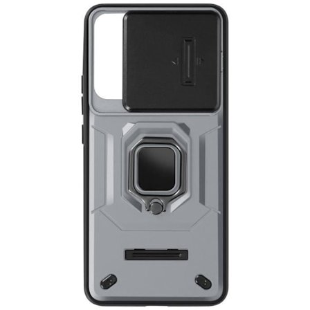 Fodral för Xiaomi 14 Ring Support Stötsäkert skjutbart kameraskydd grått