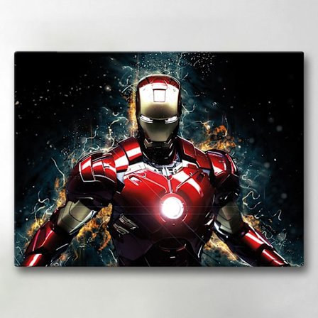 Lærredsbillede / Lærredstryk - Iron Man - 40x30 cm - Lærred