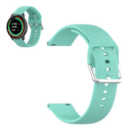 22mm Universal silicone sports watch band - Light Green / Size: S