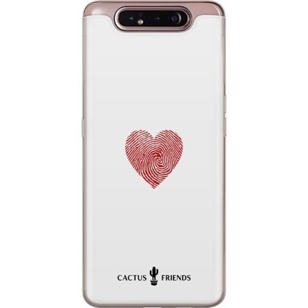 Kompatibelt Mobilskal till Samsung Samsung Galaxy A80 Cactus and Friends - Fingerprint Love