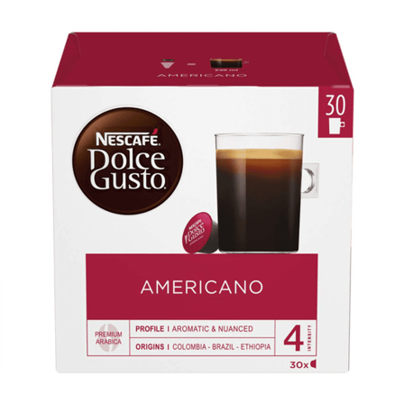 Nescafé Dolce Gusto Kaffekapsel Americano Loyalty Pack 30stk