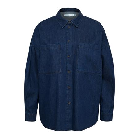 InWear Inwear Majsaiw Shirt Bluser 30107933 Blue Denim Blå, Dame Skjorter
