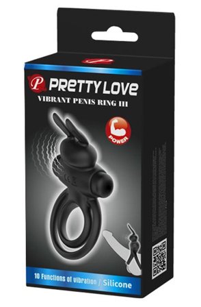 Kjøp Pretty Love Vibrant Penis Ring III - Penisring med vibrator | God pris