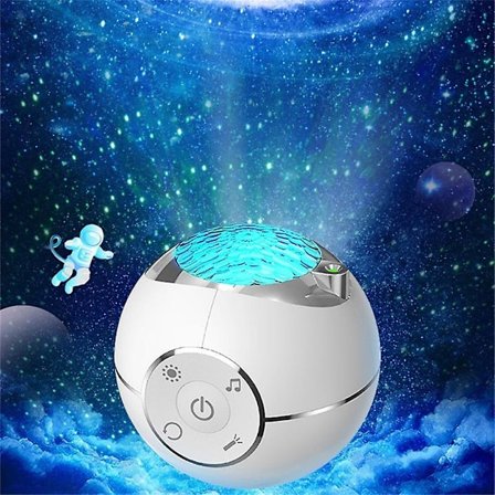 Led Planet Projektionslampe Trådløs Fjernbetjening Stjernehimmel