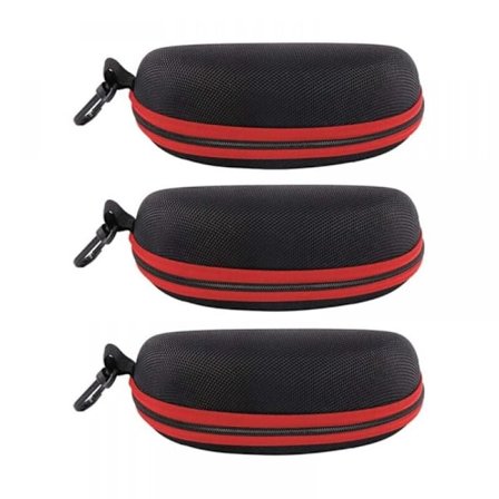 3 kpl Lasikotelo Suojaava Kova Lasit Silmälasikotelo Vetoketjulla