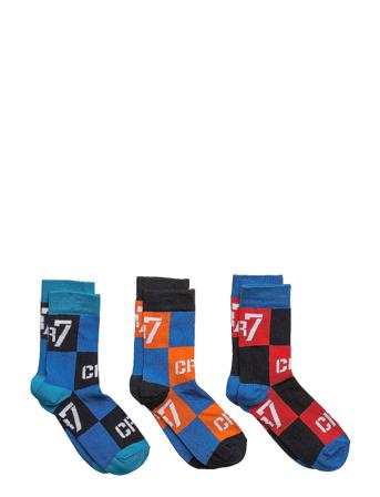 Cr7 Kids Socks 3-Pack Socks & Tights Socks Monivärinen/Kuvioitu CR7
