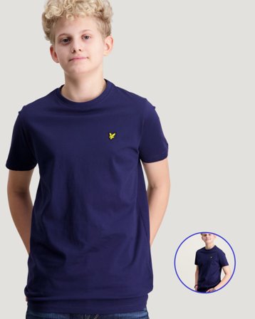 Lyle & Scott 2-Pack Plain T-Shirt Blå T-shirts Dreng - Kids Brand Store