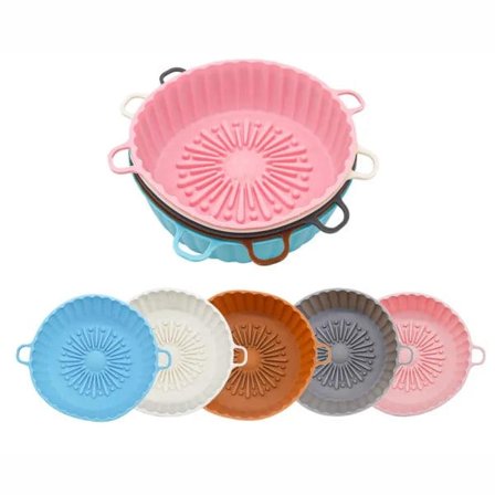 Air Fryer Silikonform - Air Fryer Korg - Välj storlek Flerfärgad 14.5-16.5cm blue