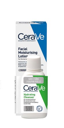 CeraVe Facial Moisturising Lotion & Hydrating Cleanser Bundle, Skincare, Skincare, Sampak