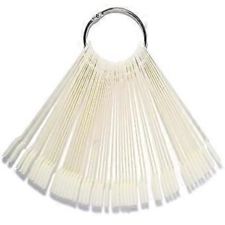 50 st Nail Art Polish Display Tips Nagelövnings Provstickor Nail Art Sticks Manikyrtillbehör