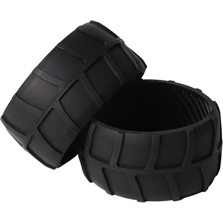 2 st Gummihjulskydd Skydd Höjare Skydd Kompatibel med Worx Landroid Robotgräsklippare Framhjul Robot S300 WR130E