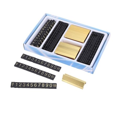 19 grupper gullfarget metall, tall sammen prislapper