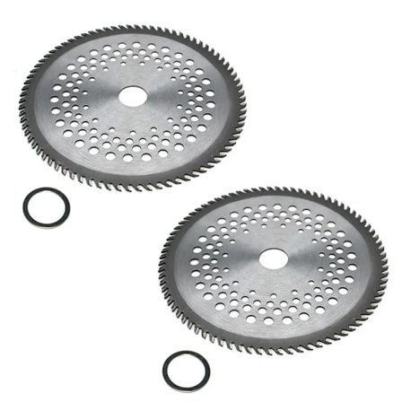 2-pack 8" 80T karbidblad för Stihl Husqvarna Echo Jonsered Shindaiwa Kawasaki Homelite Ryobi Dolmar Makita röjsåg