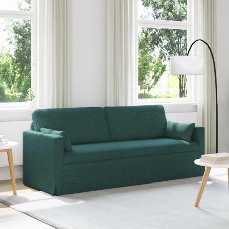 Soffa 180cm Mörkgrön Metall