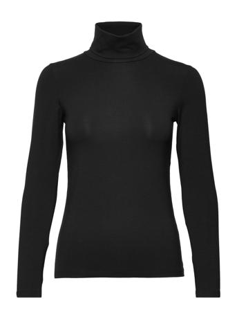 Turtle Neck T-shirts & Tops Long-sleeved Musta Bread & Boxers