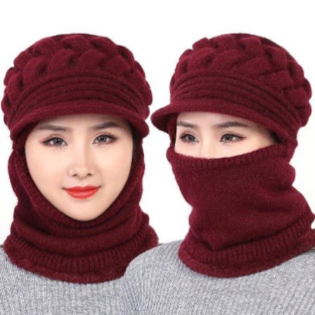 Mordely Winter Balaclava Hat Ski Mask Windproof Fleece Adjustable Super Warm Scarf Hat For For Mom Mother''s Day Gift
