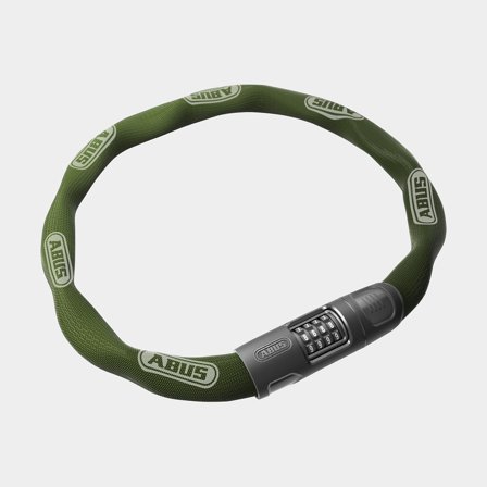 Chain lock with code / combination lock ABUS 8808C, 85 cm, Ø8 mm, Jade Green