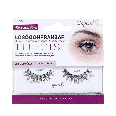 Depend Lösögonfrans Spirit Lösögonfransar & färgning Unisex Svart ONESIZE