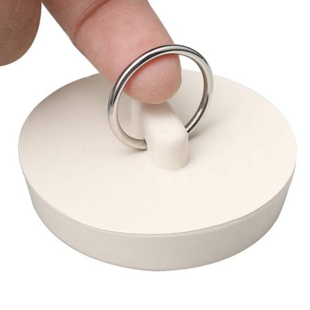 4 stycken gummikorkar för handfat med upphängningsring Köksavloppskorkar