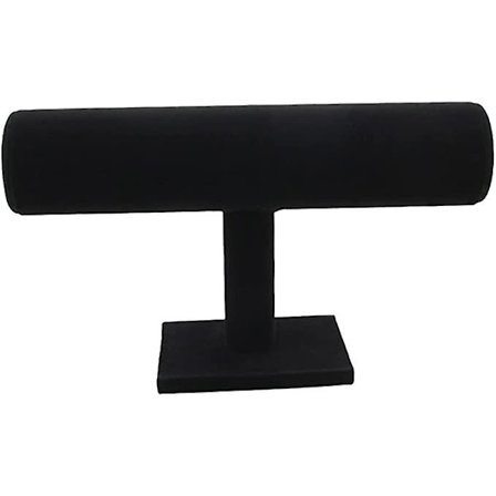 Smyckesställ Armband Display Stativ Watch Halsband Display Hållare Hylla T-bar Organizer Showcase Svart Watch Display Hållare Smycken Displa