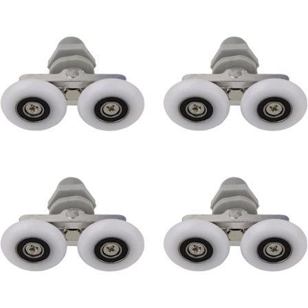 Dubbla hjul för duschdörrar, hjul för duschdörrar, glidande