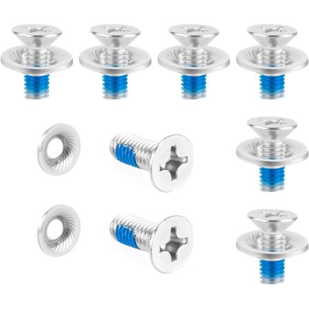 16 stk Snowboard Binding Skruer Sett, med Skiver Rustfritt Stål Snowboard Monterings Skruer, Ski Binding Skruer Tilbehør Sportsdeler Utskifting E
