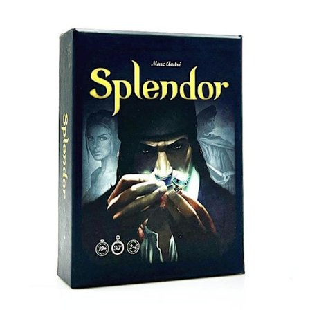 Splendor – Et strategispill om edelstener for alderen 10+, 2–4 spillere, 30 minutters spilletid