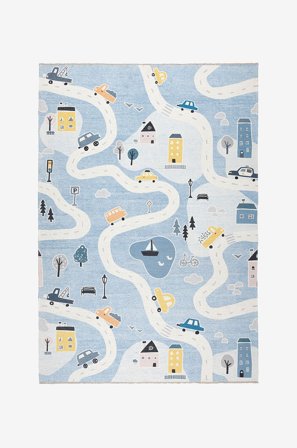 Mattbolaget - Matta Bil - Blå - Slätvävda mattor - 160X230 - Från Homeroom