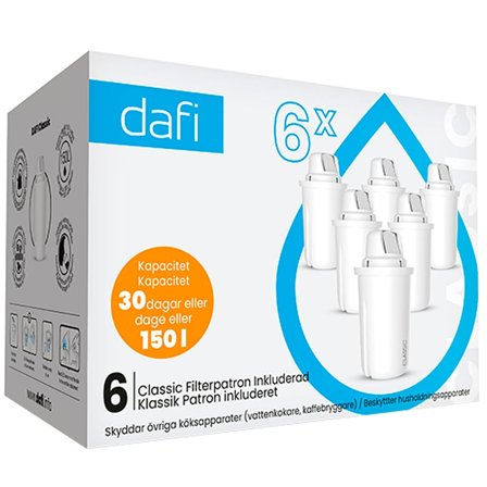 Dafi Filterpatroner 6-pak, Tøj & Bolig, Køkken & Bord, Øvrig