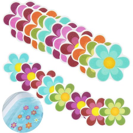 14-pack halkfria gummiklistermärken för badkar, dusch, simbassäng