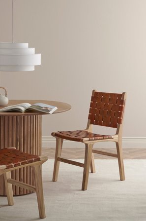 Kave Home - Stol Calixta 2-pak - Brun - Stole - Fra Homeroom