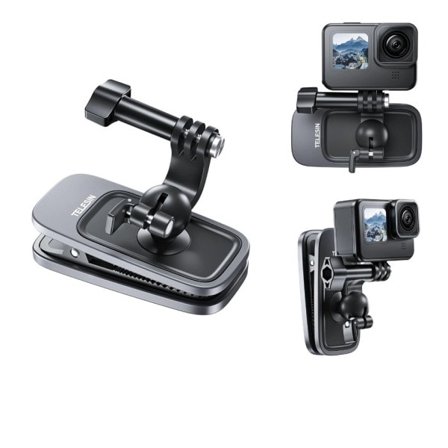 360° kierto magneettinen reppu kiinnike kiinnike GoPro Hero 11 10 9 8 7 6 5 Insta360 DJI toiminta kamera tarvikkeet