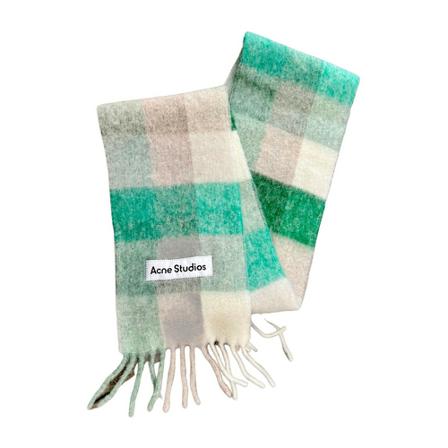 Acne Studios - Sjalar - Grön - Dam - Storlek: One Size, Dam, Storlek: ONE SIZE