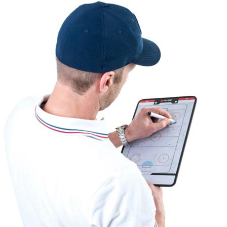 Pure2improve Dubbelsidig Taktikplatta För Ishockey 35x22 Cm P2i1 Vit