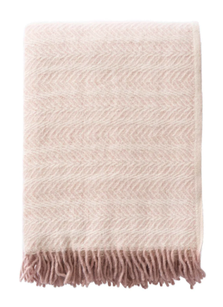 Klippan Ullpledd Alm Soft-Pink 130x200