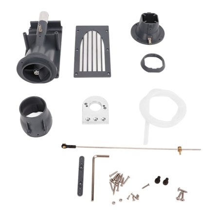 40MM Kauko-ohjattava vene Jet Pusher Ylisuuri kaliiperi Pumppu Jet Water Pusher Vene Potkuri Harmaa