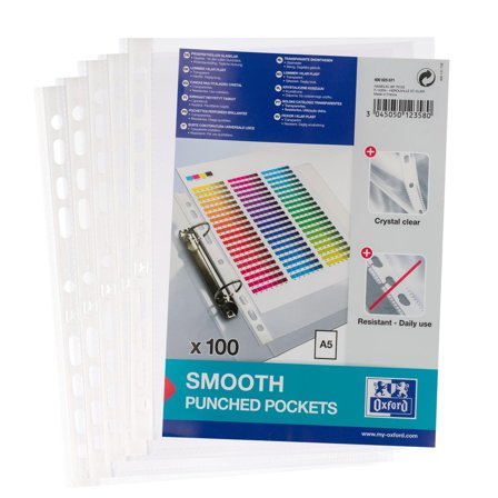 OXFORD Prospekthüllen Economy A5 PP 006 mm glasklar 1000Stk