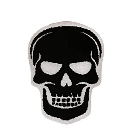 Hodeskalle badematte Hodeskalle teppe Gotisk innredning Hodeskaller Halloween baderomsmatter Hjemmedekor for kjøkkentepper Ba