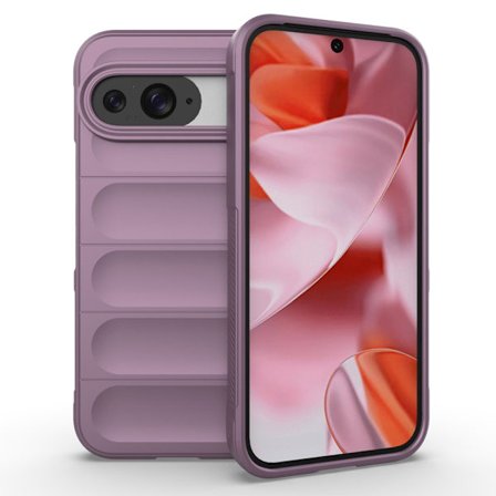 SKALO Google Pixel 9/9 Pro Rugged Bumpers TPU-Skal - Lila